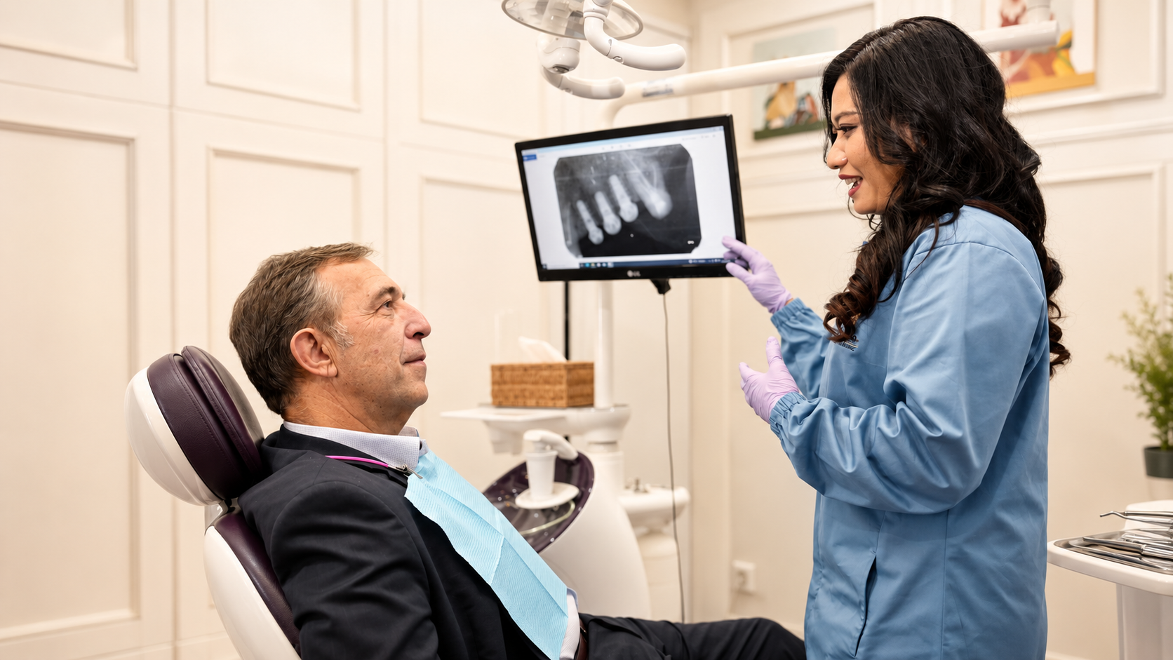 Dental consultation at Divine Dental Clinic